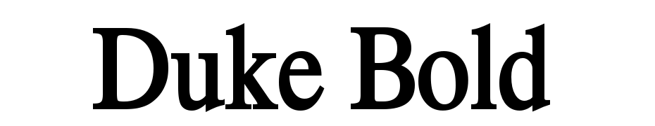 Duke Bold Yazı tipi ücretsiz indir